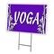Signmission Yoga Yard Sign & Stake outdoor plastic coroplast window, C-1216-DS-Yoga C-1216-DS-Yoga - alternate 1